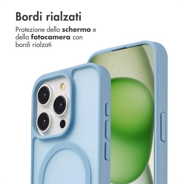 imoshion Cover posteriore Color Guard con MagSafe Apple iPhone 15 Pro - Azzurro