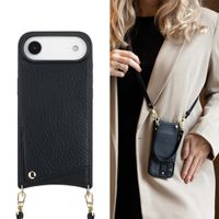 Selencia Cover per telefono Nova con cordino e portacarte Apple iPhone Air - Nero