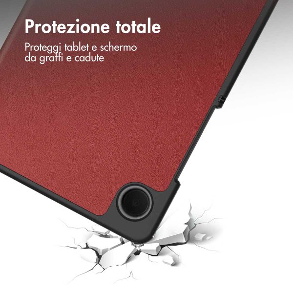 imoshion Cover a libro Trifold Samsung Galaxy Tab A11 / A9 8.7 pollici - Rosso