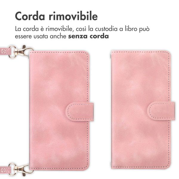 imoshion Cover a libro con Cordino Apple iPhone 17 - Rosa