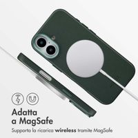 Accezz Cover in Pelle con MagSafe Apple iPhone 17 - Cedar Green