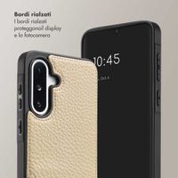 Selencia Cover per telefono Nova con cordino e portacarte Samsung Galaxy A36 / A56 - Beige