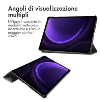 imoshion Cover Trifold Design Samsung Galaxy Tab S9 11.0 pollici / S10 Lite / S10 FE / S9 FE 10.9 pollici - Black Marble