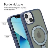 Accezz Cover con anello e supporto con MagSafe Apple iPhone 13 - Blu