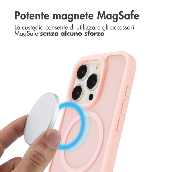 imoshion Cover posteriore Color Guard con MagSafe Apple iPhone 15 Pro - Rosa chiaro