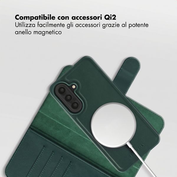 Selencia Libreria rimovibile Olyn con MagSafe Samsung Galaxy A57 (5G) - Verde