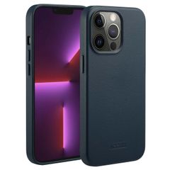 Accezz Cover in Pelle con MagSafe Apple iPhone 13 Pro - Nightfall Blue