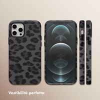 Selencia Cover Sabi Stampa pantera con MagSafe Apple iPhone 12 (Pro) - Midnight Black