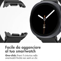 imoshion Cinturino milanese magnetico Samsung Galaxy Watch 8 (40/44mm) / Classic (46mm) - Nero