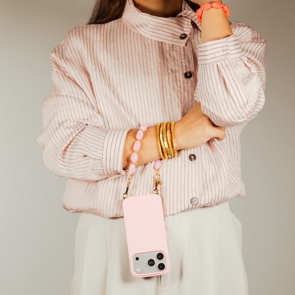 Selencia Cover posteriore Rivièra con MagSafe con ganci rimovibili Samsung Galaxy A37 (5G) - Sorbet Pink