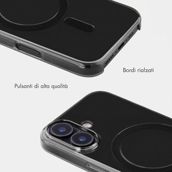 Accezz Lite custodia posteriore con MagSafe Apple iPhone 16 - Smokey Clear