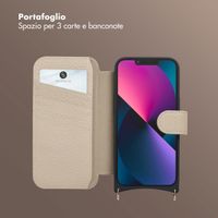 Selencia Cover Riva con MagSafe e cordino Apple iPhone 14 / 13 - Beige