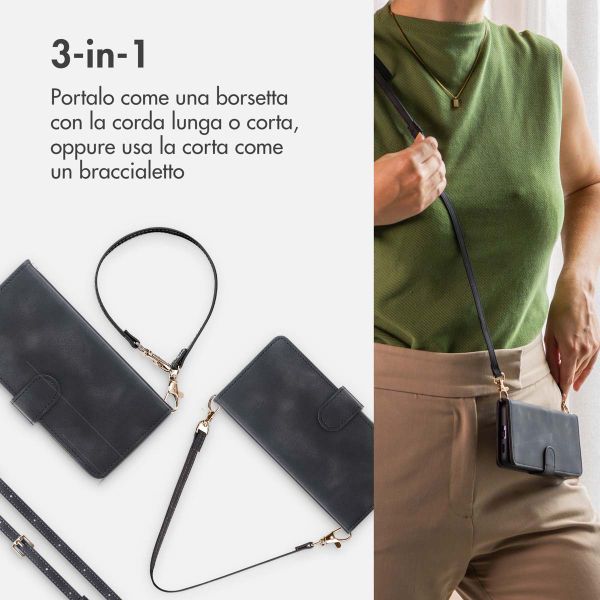 imoshion Cover a libro con Cordino Samsung Galaxy A56 - Nero