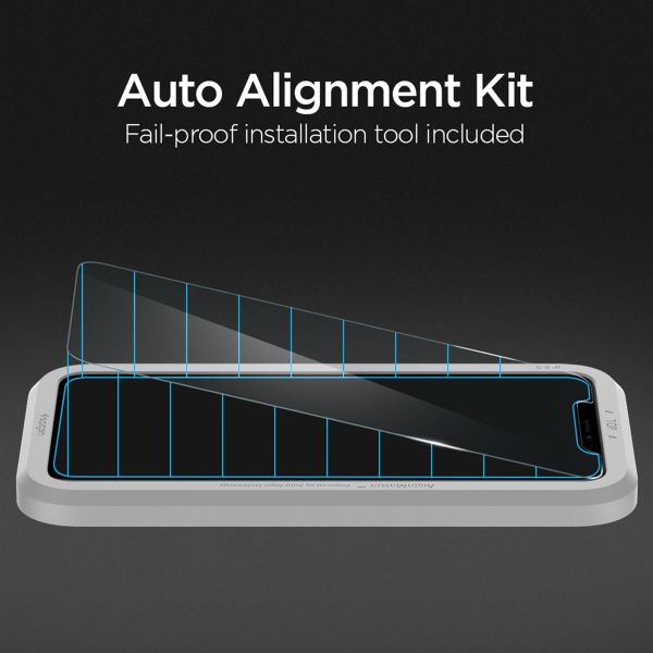 Spigen Vetro temperato GLAStR EZ Fit, confezione da 2 + Applicatore Apple iPhone 11 Pro / Xs / X