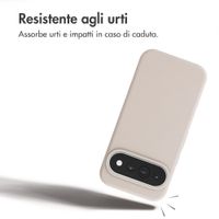 Accezz Cover in silicone liquido con MagSafe Google Pixel 11 / 11 Pro / 10 / 10 Pro - Stone