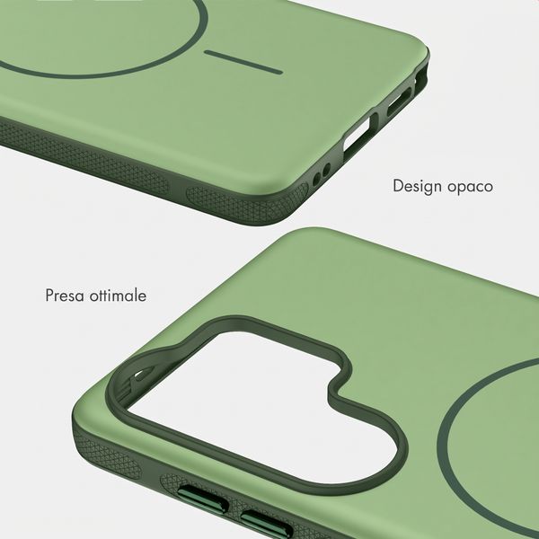 imoshion Cover posteriore Color con Thin MagSafe Ring Samsung Galaxy S26 Ultra - Verde scuro