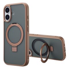 Accezz Cover con anello e supporto con MagSafe Apple iPhone 17 - Marrone