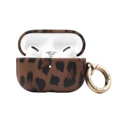 Selencia Cover Sabi stampa pantera  Apple Airpods Pro / Pro 2 - Mocha Brown