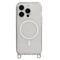 Selencia Cover posteriore Rivièra MagSafe con gancini rimovibili Apple iPhone 15 Pro - Trasparente