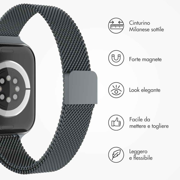imoshion Cinturino sottile Milanese Apple Watch | 38/40/41/42 mm - Indigo