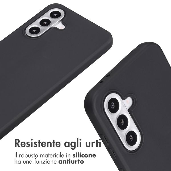 imoshion Cover in Silicone con Cordino Samsung Galaxy A56 - Nero