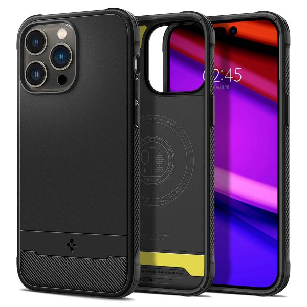 Spigen Cover Rugged Armor con MagSafe Apple iPhone 14 Pro Max - Nero