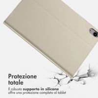 Accezz Cover Tablet Classica Apple iPad 11 (2025) 11 pollici A16 / iPad 10 (2022) 10.9 pollici - Greige