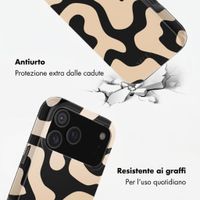 Selencia Cover posteriore Vivid con MagSafe Apple iPhone 18 Pro Max / 17 Pro Max - Art Wave Black
