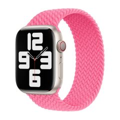 Apple Cinturino Solo intrecciato Apple Watch | 44/45/46/49 mm - Taglia 5 - Flamingo