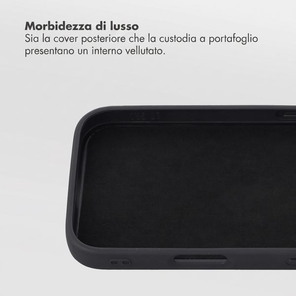 Accezz Cover a libro Edge rimovibile con MagSafe Apple iPhone 18 Pro / 17 Pro - Nero