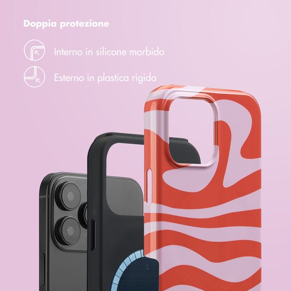Selencia Cover posteriore Vivid con MagSafe Apple iPhone 16 Pro Max - Dream Swirl Pink