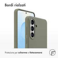 Accezz Cover in silicone liquido con MagSafe Samsung Galaxy S26 Plus - Cooper Green