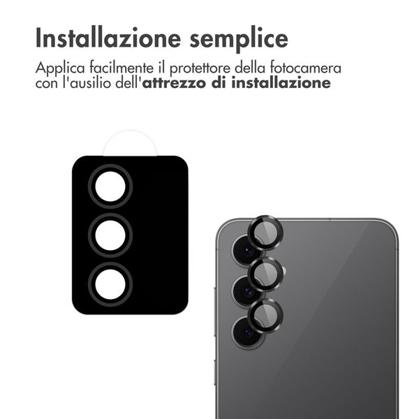 imoshion Pellicola protettiva 2 pack per la fotocamera Samsung Galaxy S25 FE - Nero
