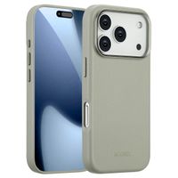 Accezz Cover in Pelle con MagSafe Apple iPhone 17 Pro - Light Grey