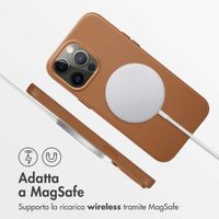 Accezz Cover in Pelle con MagSafe Apple iPhone 14 Pro Max - Sienna Brown