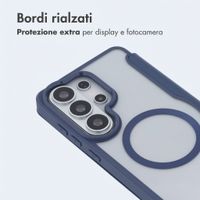 imoshion Bookcase trasparente con MagSafe Samsung Galaxy S26 Ultra - Blu
