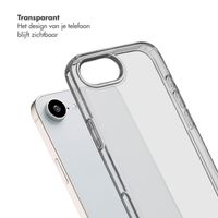 Selencia Cover trasparente con ganci rimovibili + cinturino da polso con pietre naturali Apple iPhone 17e / 16e - Earth Tones