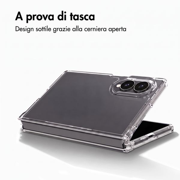 Accezz Cover Posteriore Xtreme ad Alta Protezione Samsung Galaxy Z Fold 8 - Trasparente