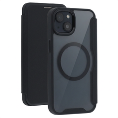 imoshion Bookcase trasparente con MagSafe Apple iPhone 14 / 13 - Nero