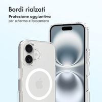 Accezz Cover posteriore Xtreme Impact con MagSafe Apple iPhone 16 - Trasparente