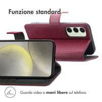 imoshion Cover a libro di Lusso Samsung Galaxy S24 FE - Bordeaux