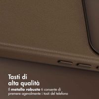 Accezz Cover in Pelle con MagSafe Apple iPhone 17 Pro - Marrone caffè