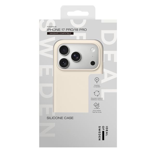 iDeal of Sweden Cover in silicone con MagSafe Apple iPhone 18 Pro / 17 Pro - Cloud Dancer