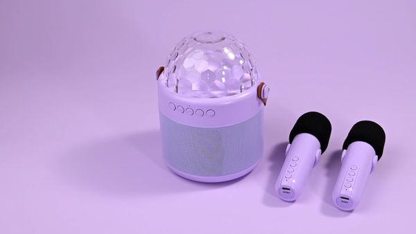imoshion Sing & Shine Karaoke Set - Altoparlante e 2 microfoni - Lavender Lilac
