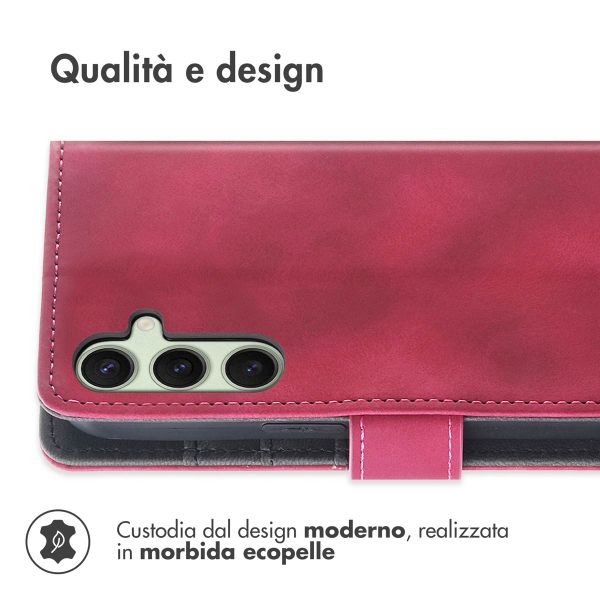 imoshion Cover a libro con Cordino Samsung Galaxy S25 Plus - Rosso