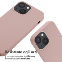 imoshion Cover in Silicone con Cordino Apple iPhone 13 Mini - Sand Pink