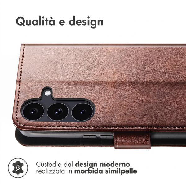 imoshion Cover a libro di Lusso Samsung Galaxy S26 FE - Marrone scuro