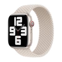 Apple Cinturino Solo intrecciato Apple Watch | 38/40/41/42 mm - Taglia 7 - Starlight