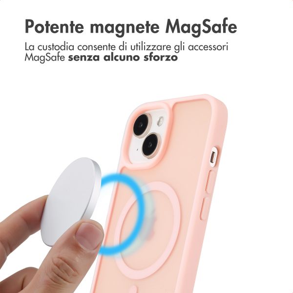 imoshion Cover posteriore Color Guard con MagSafe Apple iPhone 15 - Rosa chiaro