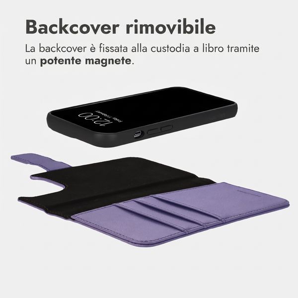 imoshion Cover a libro di lusso 2-in-1 rimovibile Apple iPhone 13 Pro - Viola
